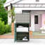 Porte-serviettes d'extérieur pour piscine avec tiroir et armoire, gris-391515062