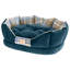 Velvet Bolster Pet Bed-50391600-50391597