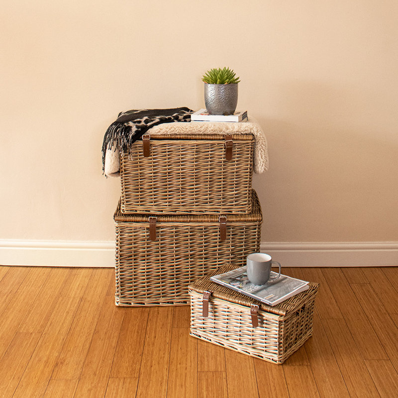 Wicker 3 Piece Basket Set