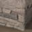 32'' STONE SQUARE MGO FIRE PIT W/ GREY TOP- 40,000 BTU