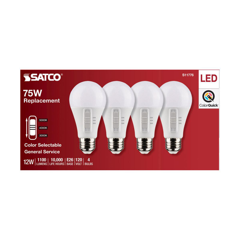 14 Watt White LED Bulb, 75 Watt Equivalent 
