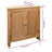 Solid Wood Oak Corner Cabinet Storage Living Room White/Light Wood-357521470