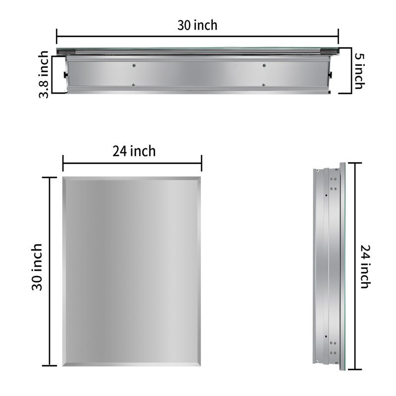 Armoire de salle de bain polyvalente avec plusieurs options de fixation et caractéristiques fonctionnelles