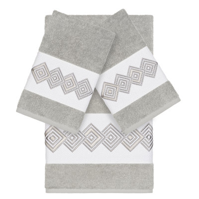 Noah 3 Piece Turkish Cotton Towel Set