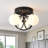 3-light Glass Flush Mount Lights-592787649