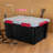 Sterilite 20 Gal Gasket Box, Stackable Storage Container w/ Lid, Black, 12 Pack