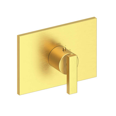 Secant 3/4" Rectangular Thermostatic Trim Plate With Handle