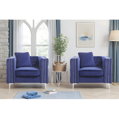 Lyon  Velvet Chair Set Of 2