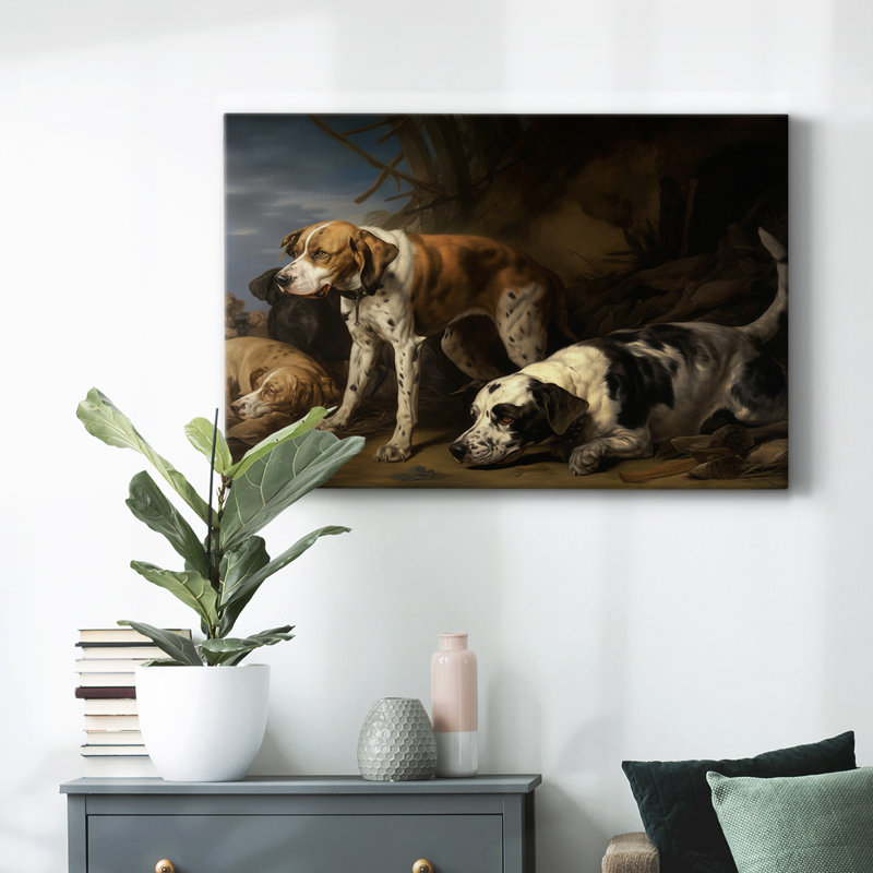 Animaux, paysage, série CD XXXIV, H 40 po x l 60 po
