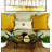 Tempered Glass Scalloped Edge Kitchen Serving Bowl with Bronze Metal Scroll Stand
