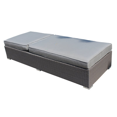 Chaise méridienne inclinable avec coussin Okamoto