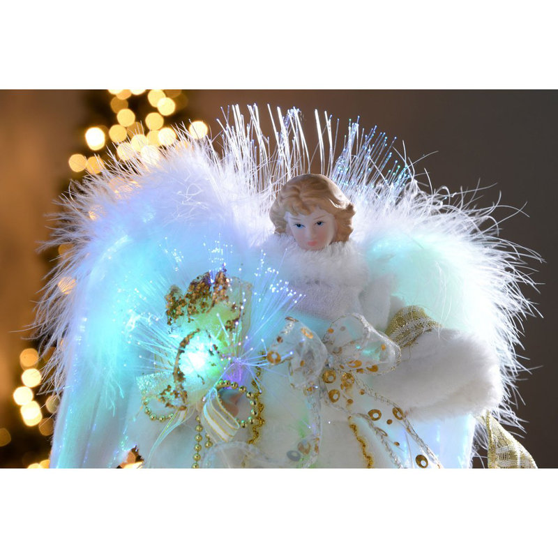 25cm Fabric Lighted Tree Topper