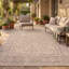 Tapis traditionnel à motif floral intégral gris crème ivoire beige rose, lavable à la machine, antidérapant, à poils courts, adapté à l'intérieur et à l'extérieur, idéal pour le salon, la chambre, la salle à manger, l'entrée, le corridor ou le bureau.-1155237255