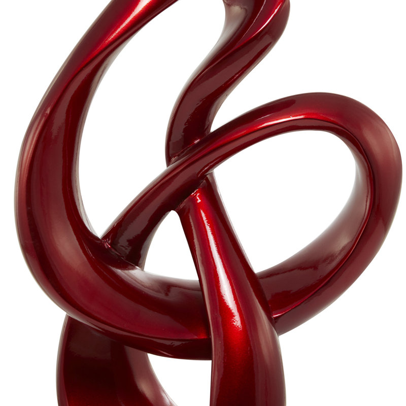 Sculpture contemporaine abstraite, Rouge