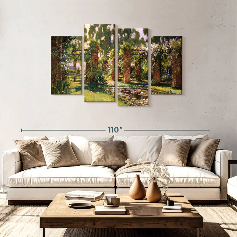 Senne The Lily Pond, 48" H x 75" W