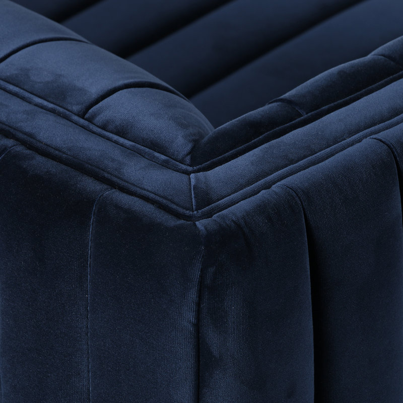 Augustine 97" Sofa, Sapphire Navy, 26.5" H x 88" W x 35" D