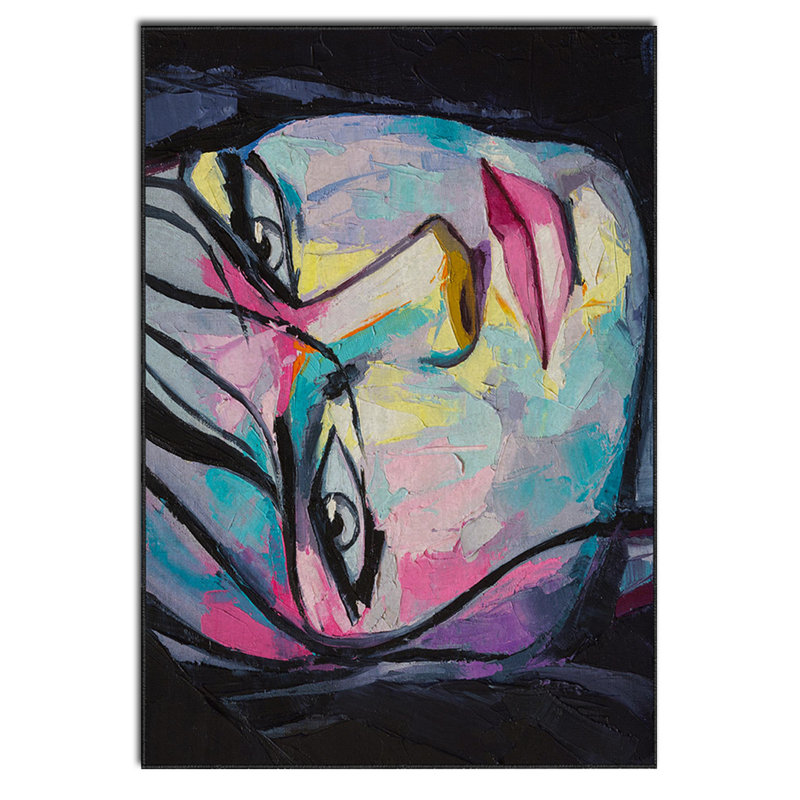 Luxurious Velvet Area Rug, 4.6 x 7.2 Feet | 100% Polyester, 740 g/m² | Non-Slip Felt Dot Underside, Machine Washable | Digital Print Design, Easy to Clean, Perfect for Living Room & Bedroom Décor