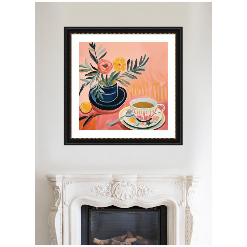 Cozy Coffee par The Creative Bunch Studio, reproduction d'art encadrée