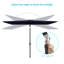 Parasol de marché rectangulaire lumineux 120 po x 78 po Mirela-631185314
