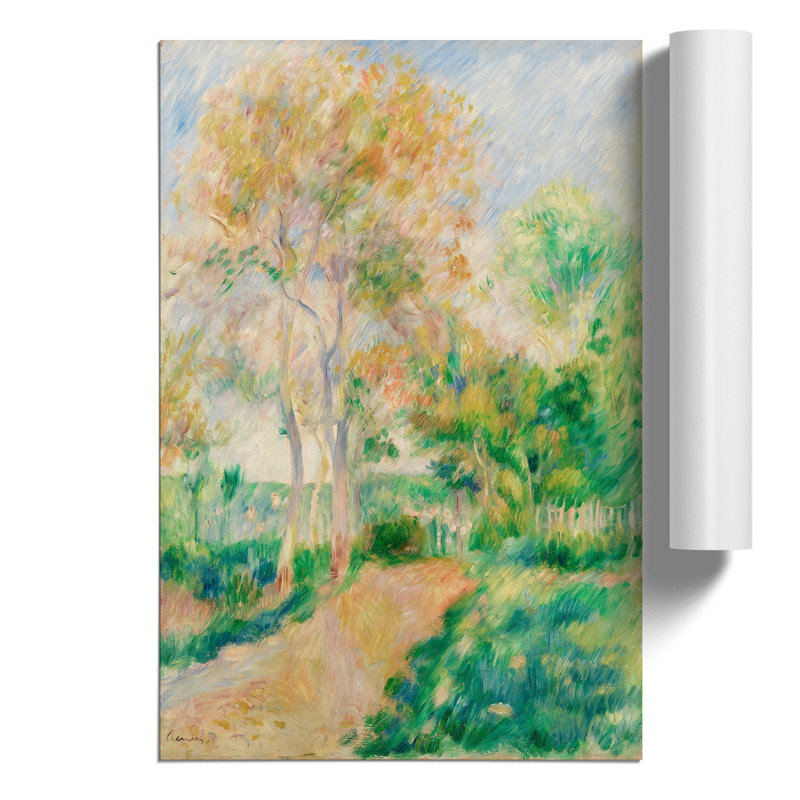 Autumn Landscape by Pierre Auguste Renoir - Frameless Print, 84cm H x 59cm W x 0.1cm D