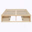 Lit plateforme double avec 6 tiroirs de rangement-1229557906