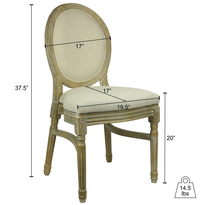 Chaise empilable King Louis - Naturel