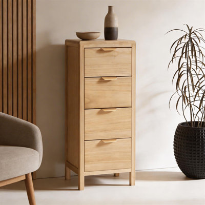 Freya Assembled Wooden 4 Drawer Storage Chest