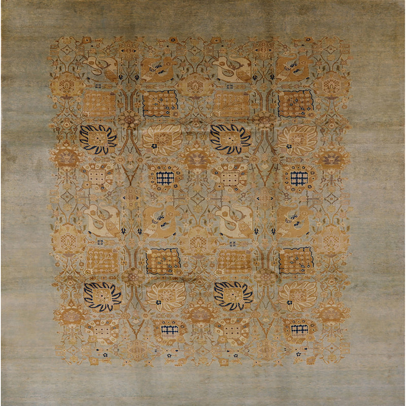 Oriental Indoor Rug, Square 4'