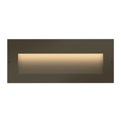 Taper Horizontal 12V Hardwired Integrated LED Landscape Recessed Step Light