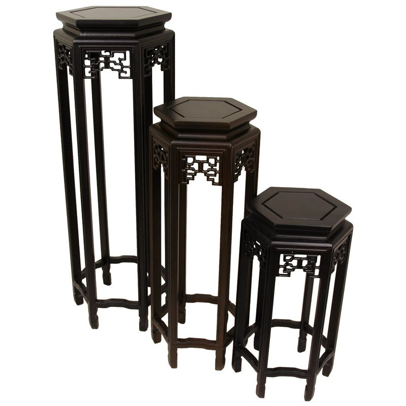 Hines Solid Wood Plant Stand, 28" H x 10" L x 10" D