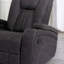 Fauteuil inclinable et oscillant de style transitionnel avec dossier rainuré, siège, porte-gobelets et accoudoirs relevables pour un confort ultime