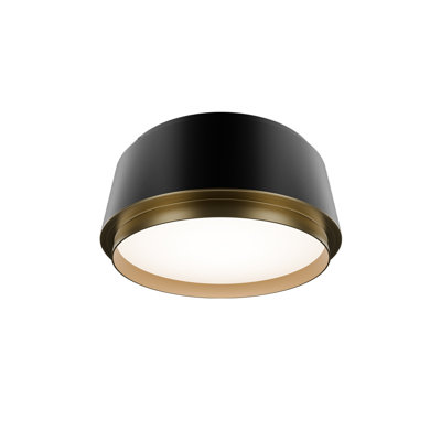 Salvo 9" Dimmable LED Flush Mount Light Fixture With Built In Color Temperature Adjustability Switch From 2700K/3000K/3500K/4000K