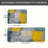 Yellow & Gray Geometric, 2 Count Non Slip Kitchen Mats
