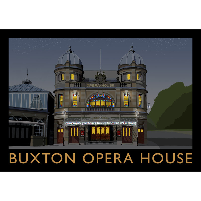 Bucton Opera House Night by Richard O'Neil - Print, Unframed, 30 cm H x 40 cm W x 1 cm D