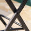 2 chaises de patio pour patio - faux, aspect contemporain 2 tabourets pliables d'extérieur