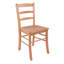 Chaise d'appoint moderne en bois massif de couleur chêne clair H 34,7 po x l 16,6 po x P 18,49 po Alaina-615289054