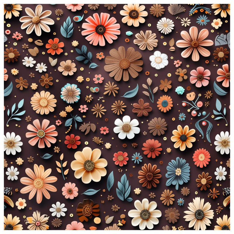 Coussin Floral, 20 x 20 inches