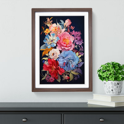 Floral Art Deco - Framed Print