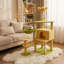 Flower Cat Tree with Large Condo Removable Flower Cushion and Hammock-174884134