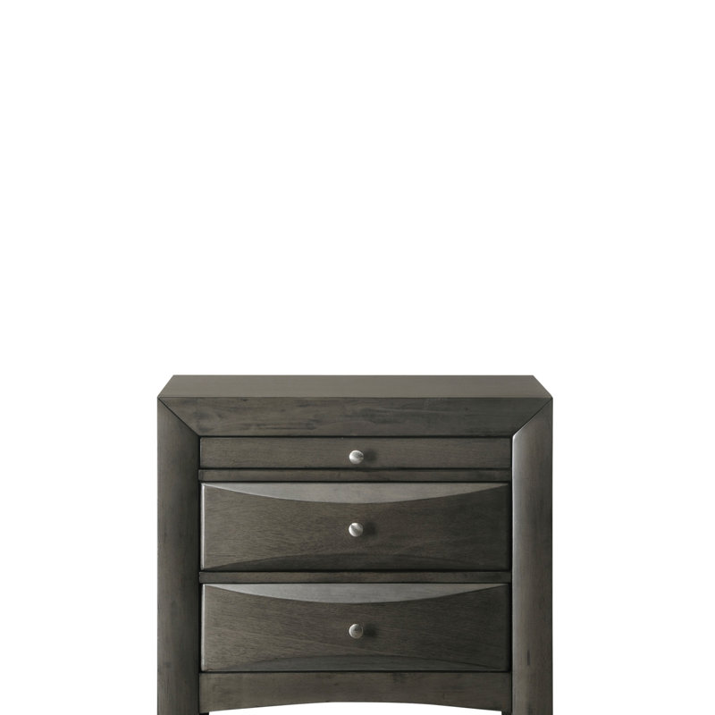 26'' W Nightstand, Dark Gray