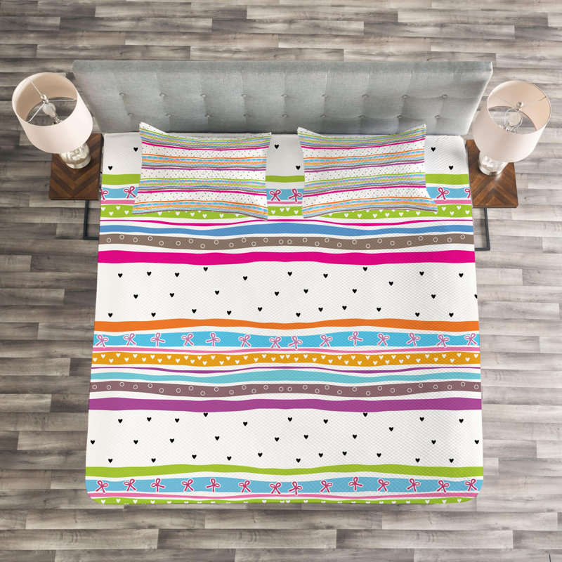 Modern & Contemporary Polyester Coverlet, King Coverlet + 2 Shams