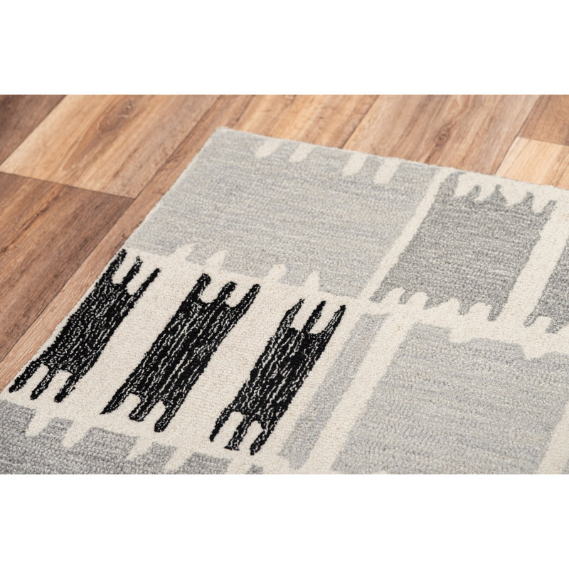 Dorion Wool Geometric Indoor Rug, Rectangle 7'9" x 9'9"