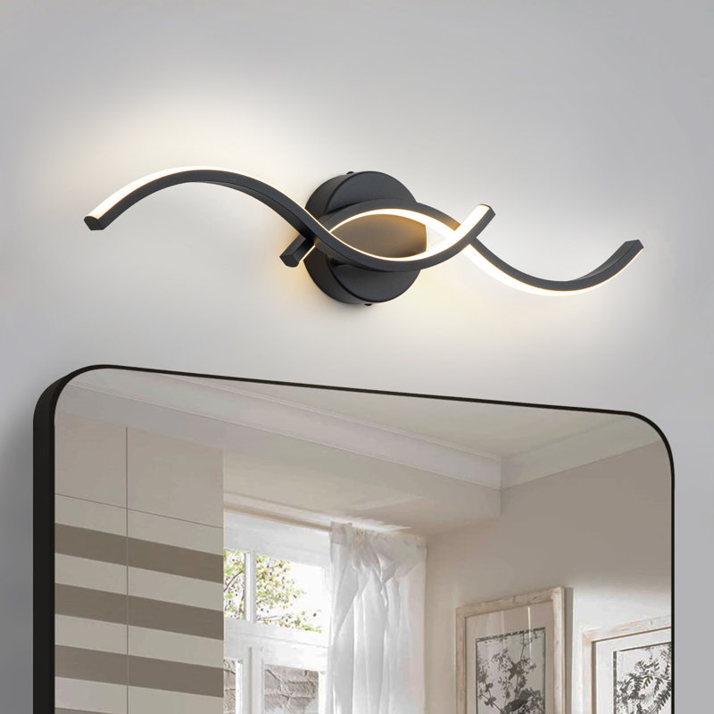 Brolin 2 - Light Dimmable LED Vanity Light, Black, 6000K
