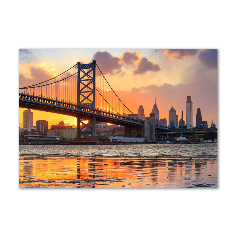 Philadelphia Bridge - Wrapped Canvas Print