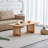 Burlywood Rectangular Solid Wood Dining Table