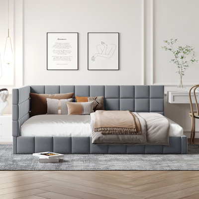 Full Size Upholstered Daybed/Sofa Bed Frame by Everly Quinn