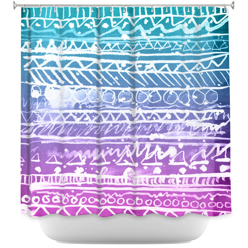 Rideau de douche à simple aztec pastel dégradé