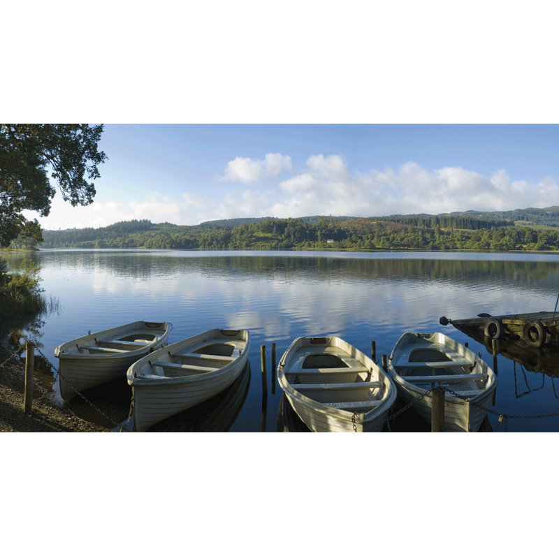 Adhésif décoratif lac serein, H 39,5 po x l72 po