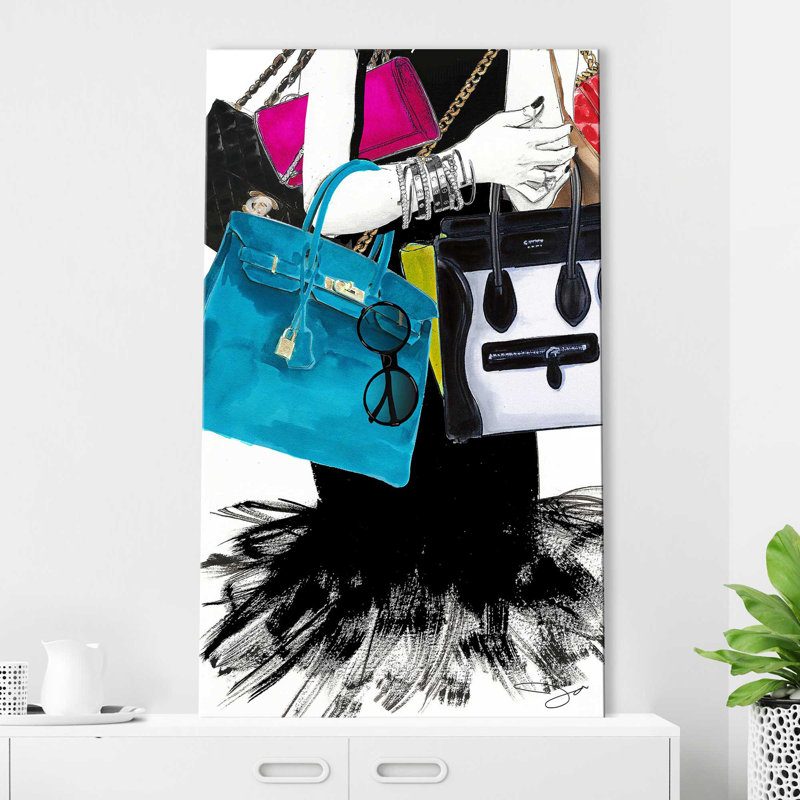 «Bag Lady 2 (Vertical)» par Jodi - impression, Toile tendue, H 40 po x l 24 po x P 1,5 po