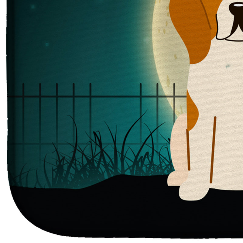 Tapis de séchage tricolore beagle halloween effrayant
